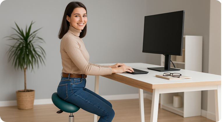 Krzesła siodłowe - co mają wspólnego jeźdźcy i specjaliści biurowi?