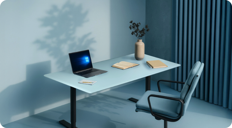 Architekci wnętrz je uwielbiają. Poznaj kolorowe blaty biurkowe, które podbijają wnętrza!